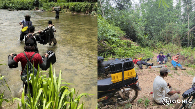 Aonic Operation Team doing survey in jungle area