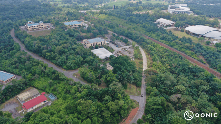 Aerial view of site to do LiDAR scanning