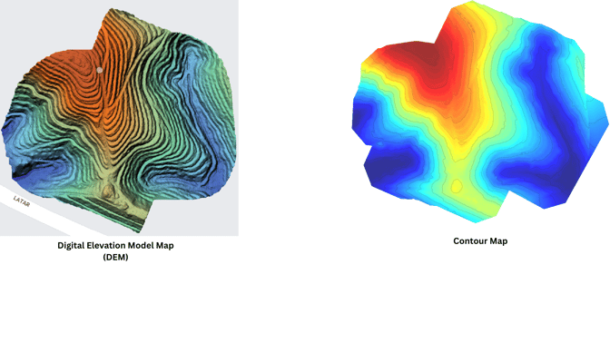 DEM Map & Contour Map